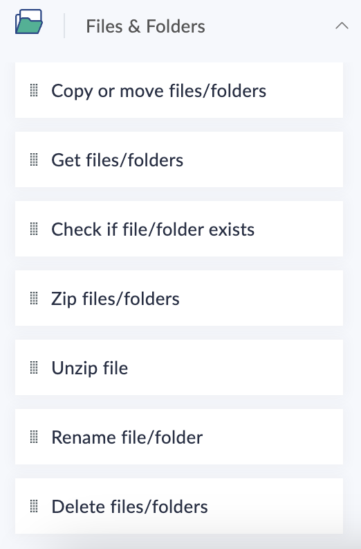 screenshot of Zoho RPA